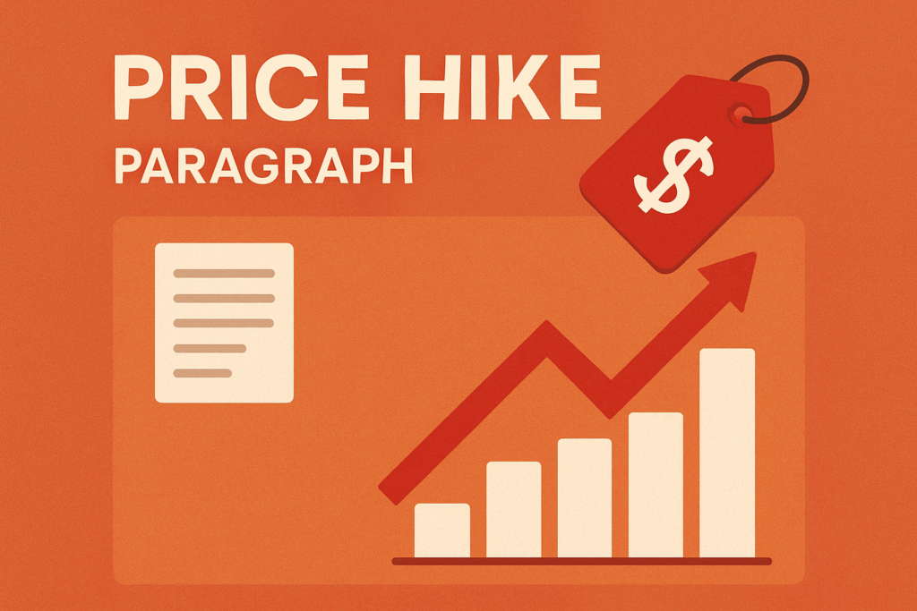 Price Hike Paragraph in 100 to 300 words for classes 3, 4, 5, 6, 7, 8, 9, 10, 11, 12, SSC and HSC