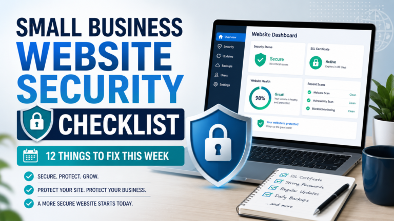 Small Business Website Security Checklist: 12 Things to Fix This Week