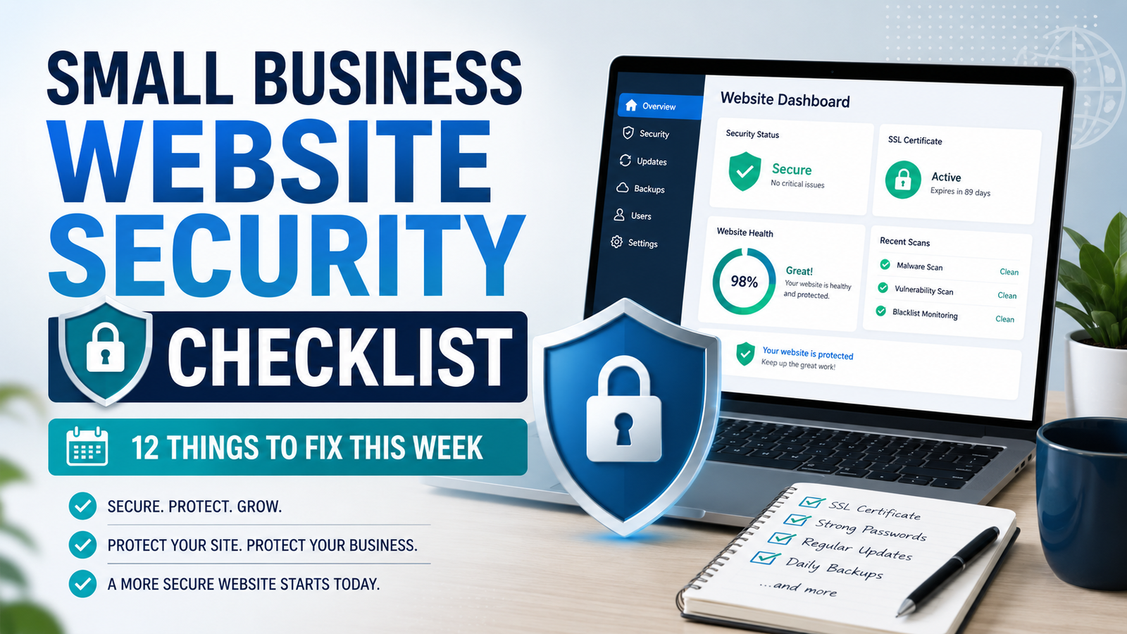 Small Business Website Security Checklist: 12 Things to Fix This Week